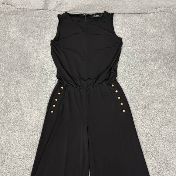 Lauren Ralph Lauren Womens Small Jumpsuit Wide Leg Minimalist Capsule Evening - Picture 15 of 16